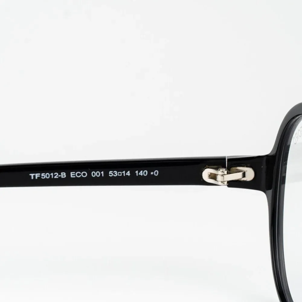 Tom Ford Women Eyeglasses Shiny Black Blue Block Pilot FT5012-B/V 001 BRAND NEW